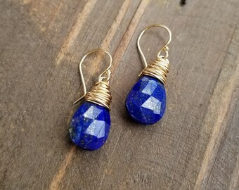 Lapis Teardrop Earrings