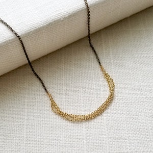 Dainty Mixed Metal Necklace image 1