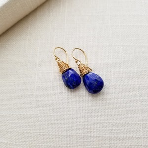 Lapis Teardrop Earrings image 9