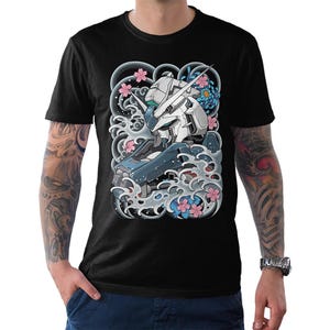 Gundam Mobile Suit RX Art T-Shirt, Men&#39;s Women&#39;s Sizes (GUN-50001)