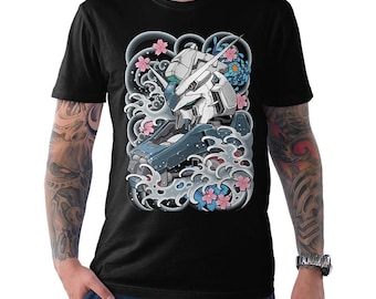 Camiseta con arte de Gundam Mobile Suit RX, tallas para hombre y mujer (GUN-50001)