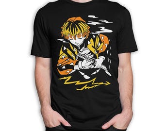 Zenitsu Agatsuma Kimetsu no Yaiba T-Shirt, Men's Women's Sizes