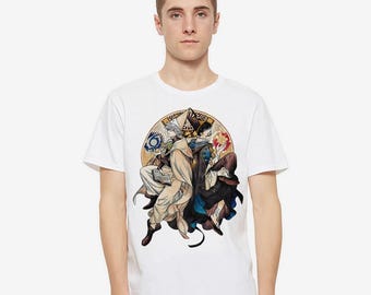 Witch Hat Atelier Qifrey and Olruggio T-Shirt, Men's Women's Sizes (WTC-391149)