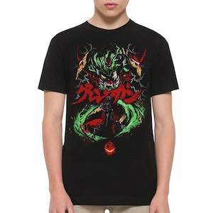 Camiseta Tengen Toppa Gurren Lagann, tamanhos masculino e feminino (ANI-09211)
