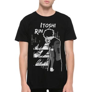 Blue Lock Rin Itoshi T-shirt, heren-damesmaten (LOC-40021)