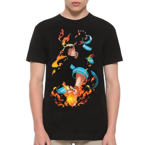 Fire Force Shinra Kusakabe T-Shirt, Men&#39;s and Women&#39;s Sizes