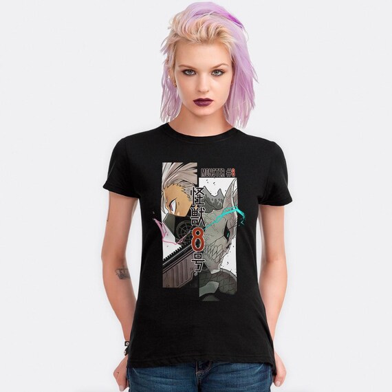 Nyanko　SHETokyo Karter Kaiju No 8 Kafka and Gen Narumi T-shirt, Men's Women's Sizes
