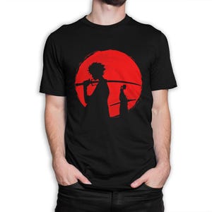 T-shirt Samurai Champloo Mugen e Jin, taglie da uomo a donna