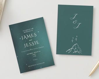 ACOTAR Night Court Save the Date Wedding Invitation Velaris Inspired