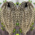 set Double Brown Natural Ombre Curly Dreadlocks Hair ; Se Dreads, synthetic hair product logo
