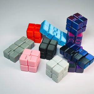 Infinity Fidget Cube 3D Printed Adult/Teen ADHD Sensory Toy Articulating Cube Stress Relief Toy Gift For Him Gift For Her