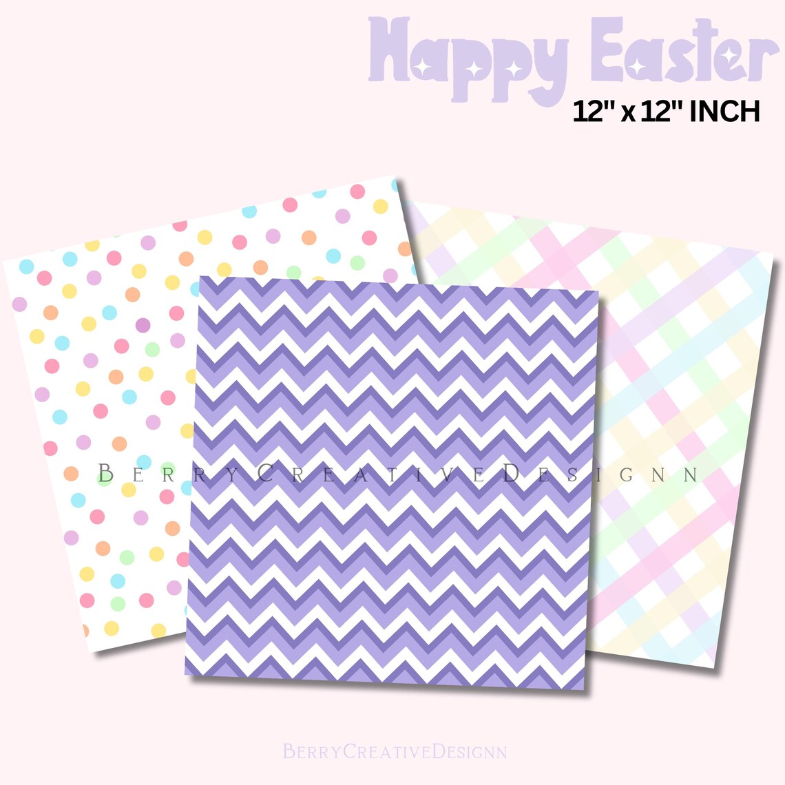 Easter Digital Paper | Pastel Easter Digital Papers | Easter Patterns ...
