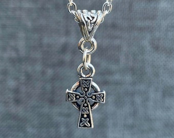 Celtic Cross Necklace. Irish Jewelry.