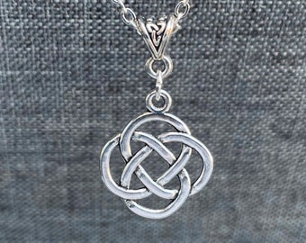Celtic Knotwork Shield Pendant. Irish Necklace.