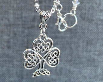 Shamrock Celtic Knot Necklace.