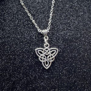 Trinity Celtic Knot Irish Necklace. Celtic Jewelry from the Book of Kells.