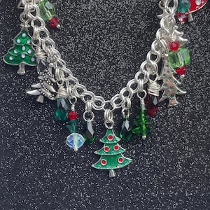 Holiday Irish Charm Bracelet. Celtic Christmas Jewelry. Worn on &quot;Christmas with the Campbells&quot;.