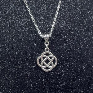 Celtic Shield Knot Irish Necklace. Book of Kells Pendant. Protection Amulet.