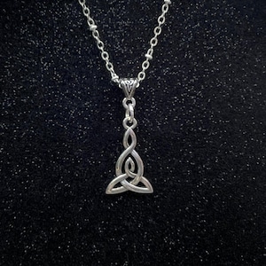 Celtic Mother Knot Irish Necklace. Book of Kells Pendant. Family Symbol.