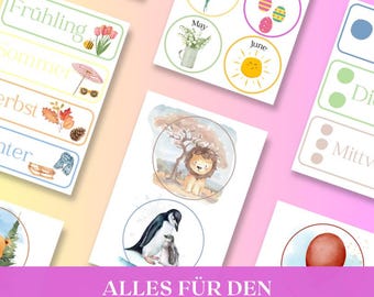 Morning Circle Cards for Kindergarten – Songs, flashcards, and sayings for the morning circle. Lovingly designed, promotes rituals and community.