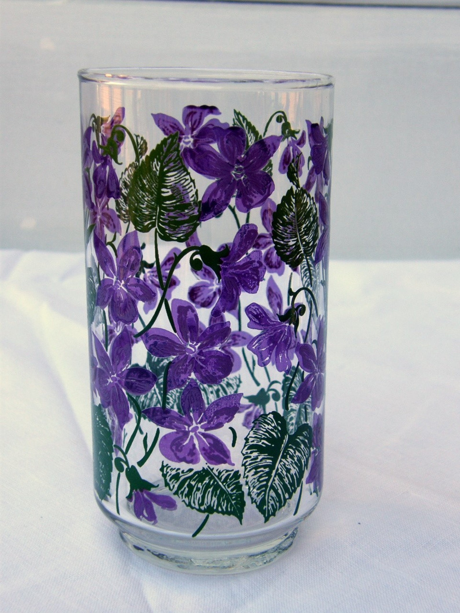 Set of 8 Purple Violet Drinking Glasses by Libbey Etsy