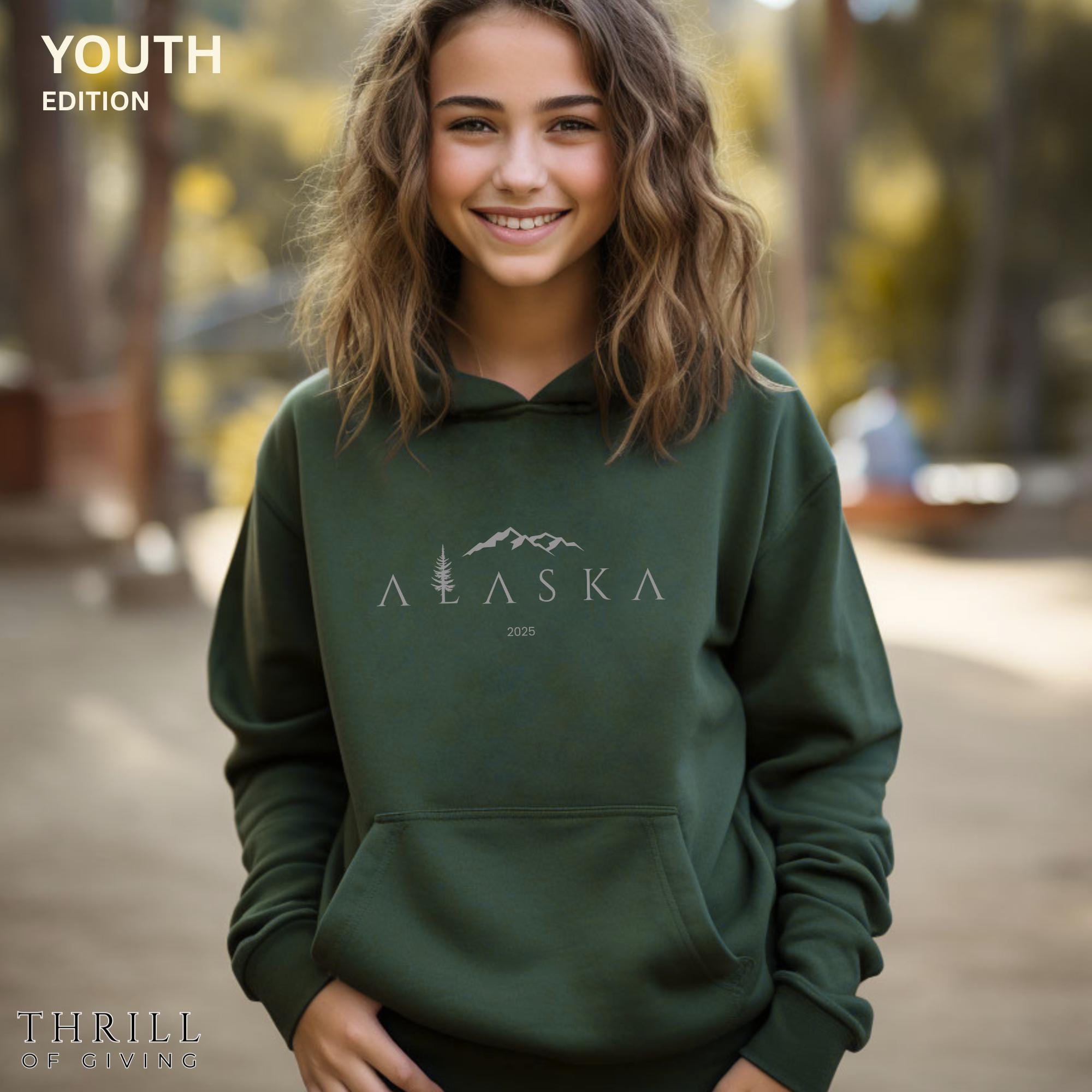 Kids Custom Alaska Trip Hooded sweatshirt: Alaska cruise matching family Youth Sweater