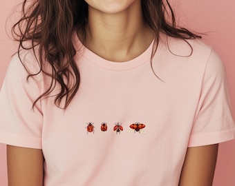 LadyBug Tshirt - Unisex Insekt T-Shirt, Natur Liebhaber Shirt, Sommer Shirt, Gärtner T-Shirt, Insekten Liebhaber, Botaniker Geschenk, Marienkäfer T-Shirt