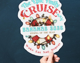Personalized Cruise Door Magnet: Custom Christmas Matching Family cruise cabin decoration