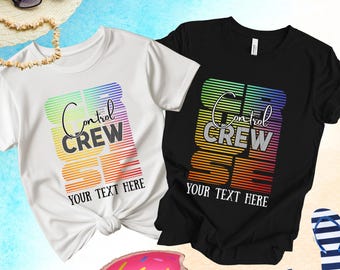 Cruise Control Crew Shirts, Custom Text Cruise T-shirts, Funny Group Cruise Shirts, Couples cruise, Personalized Cruise tshirt