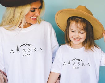 Alaska Vacation T-Shirt: Custom Unisex Alaska Family Matching Trip Tee
