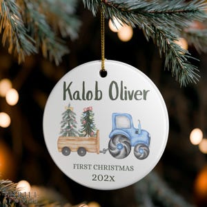 Personalized Baby First Christmas Ornament - Custom Name Christmas ornament gift, Custom Baby Boy Ornament