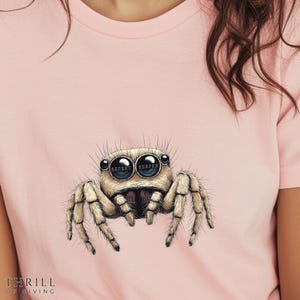 Jumping Spider t-shirt - Unisex Graphic Tee; Colorful Spider T-shirt; Jumping spider pet; Spider Gift, Spider lover Gift; Spider owner gift