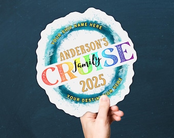 Personalized Cruise Door Magnet: Custom Family Vacation Decoration