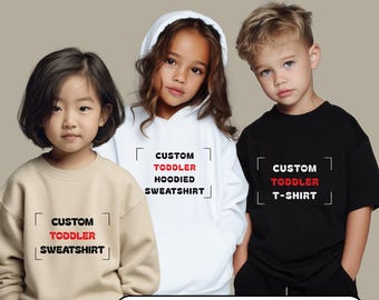 Custom TODDLER Sweatshirt & T-shirt Styles / Personalized Kids Apparel