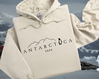 Antarctica Custom Hoodie: Unisex Hooded sweatshirt, Antarctica cruise hoodies, Family matching trip sweaters