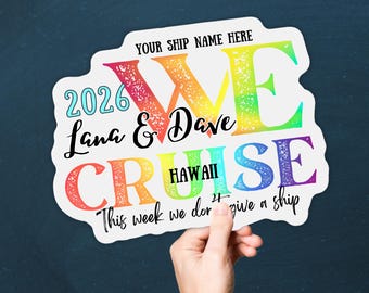 Personalized Cruise Door Magnet: Custom Family Vacation Decor