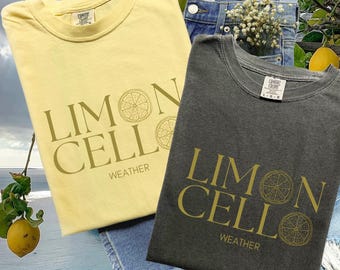 Limoncello Weather T-shirt, Unisex, Comfort Colors, Italy travel shirt, Italia Girls Trip, Matching Bestie vacay tshirt, Amalfi Vacay tee