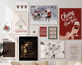Modern Christmas Wall Art Print Bundle (Digital Download)