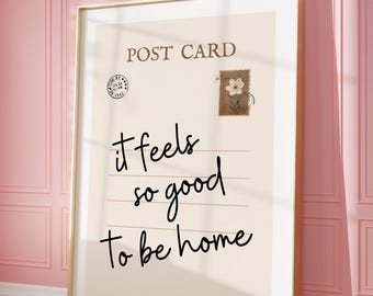 Póster de postal vintage: Decoración moderna para el hogar (descarga digital)