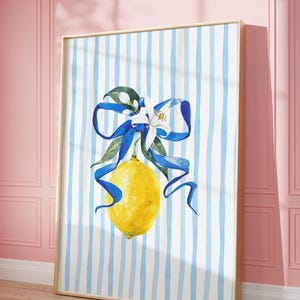 Lemon Art Print: Modern Kitchen Wall Decor (Digital Download)