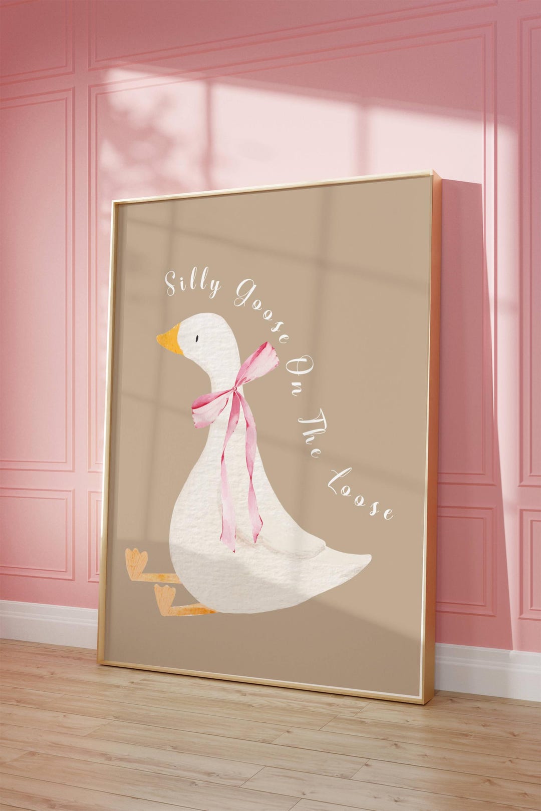 Silly Goose Print: Sage Green Nursery Decor (digital Download) - Etsy