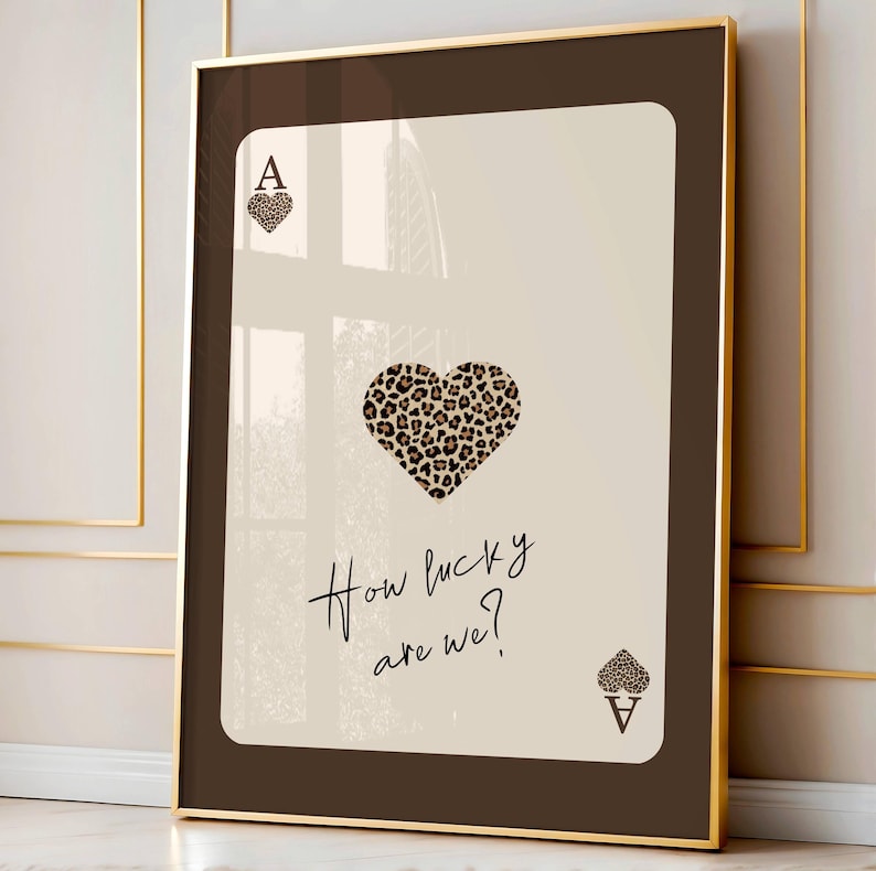 Conjunto de arte mural con estampado de leopardo y guepardo: Lucky 8, Preppy Gallery (Descarga digital) imagen 7