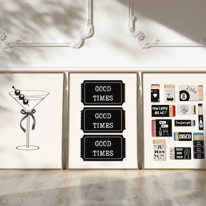 Modny zestaw 3 czarnych kokard na ścianę, plakat Preppy, dekoracja mieszkania w college'u, nadruk z kokardami akwarelowymi, dekoracja pokoju Coquette, dziewczęca sztuka ścienna