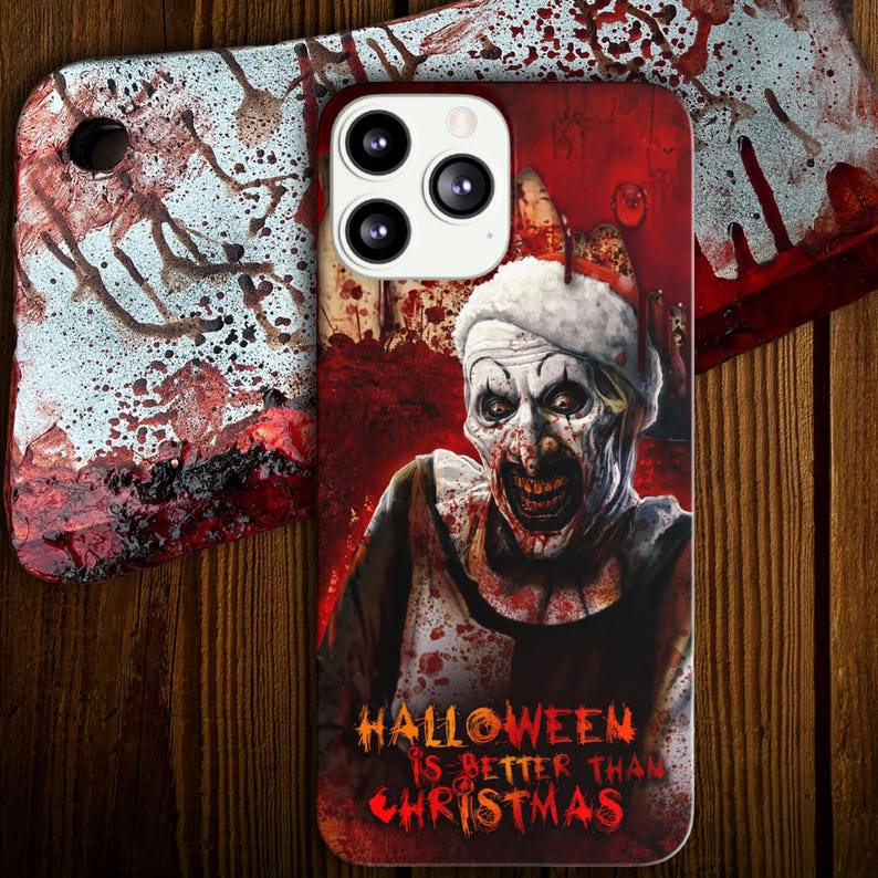Terrifier Flexi Cases, Art the Killer Clown Phone Covers, Horror Phone