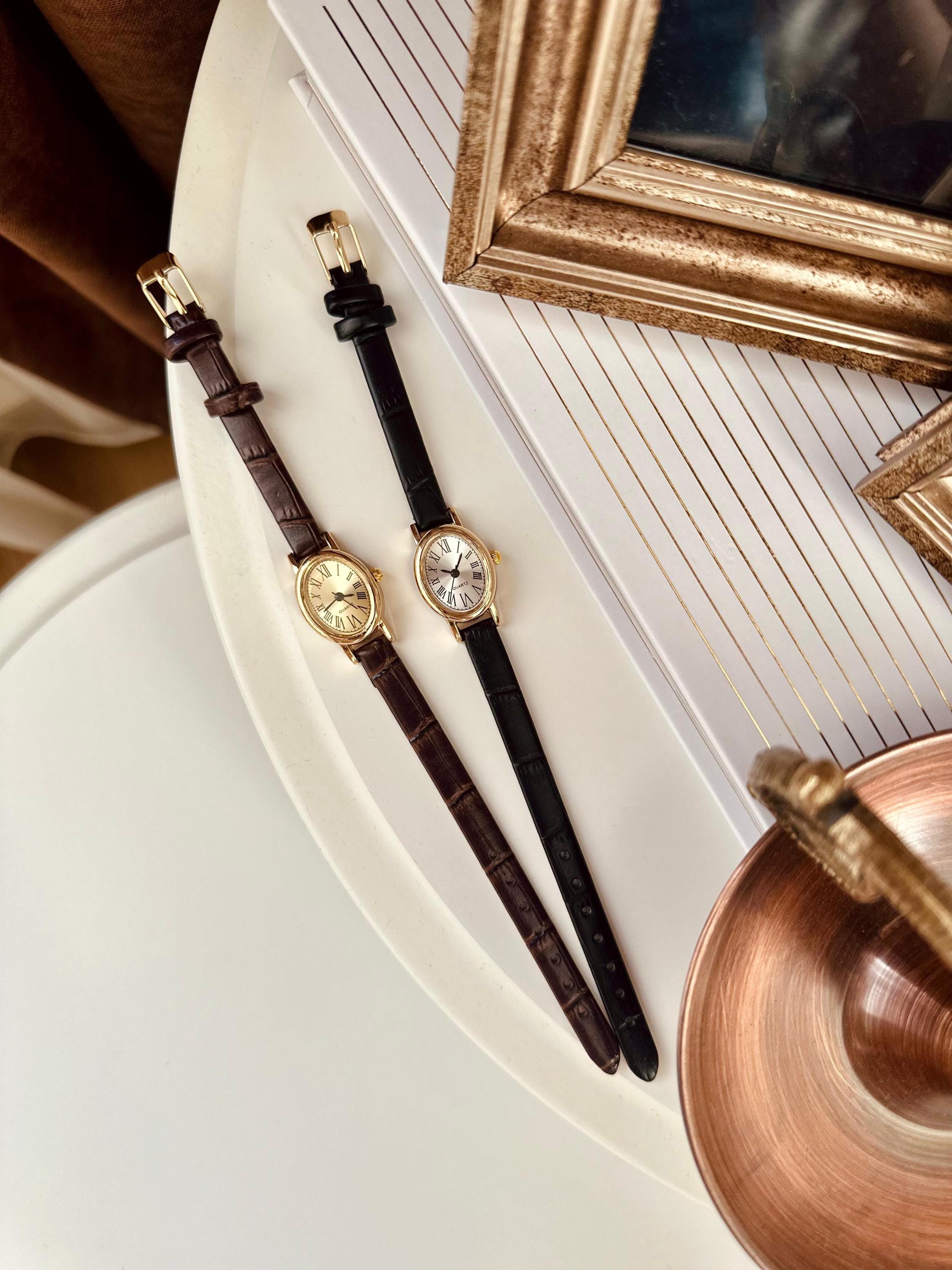 【COSYHARU】Square vintage watch Vintage Square-dial Fossil Watch for Women | Retro Fossil