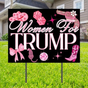 Women For Trump 12&quot;x12&quot; Yard Sign