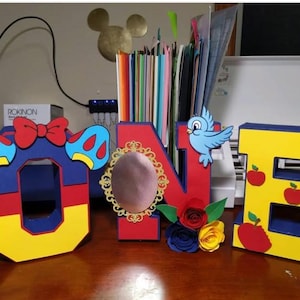 3D letters-  party decoration, 3D letters with name, table decoration