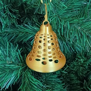 Decorative Bell STL - Christmas Tree Decoration, Festive Bell Ornament for Holiday Decor, Unique 3D Printable Design