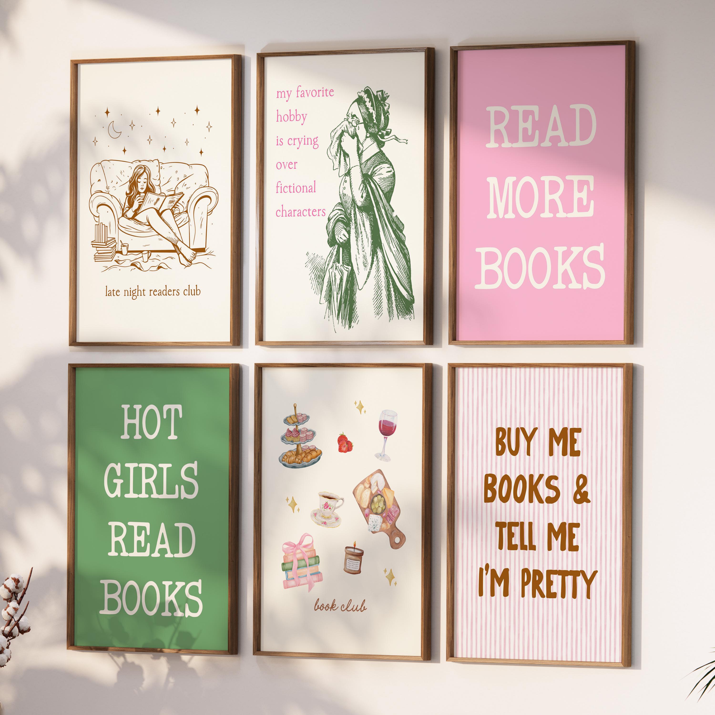 Book Lover Digital 11 Print Bundle: Cozy Reading Nook Gallery Wall
