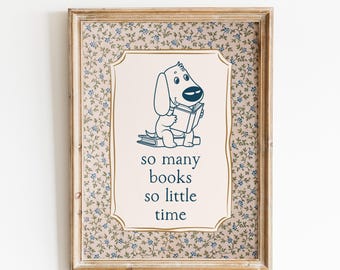 Vintage Book Art Print: Cozy Reading Nook Decor, Bookish Art, Home Library Poster, Readers